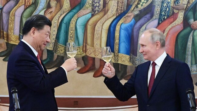 Anti-Western sentiment is invaluable propaganda for the likes of China's Xi Jinping and Russia’s Vladimir Putin. Picture: AFP