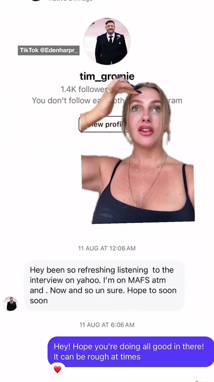 MAFS villain Tim's bombshell DM to former MAFS star exposed