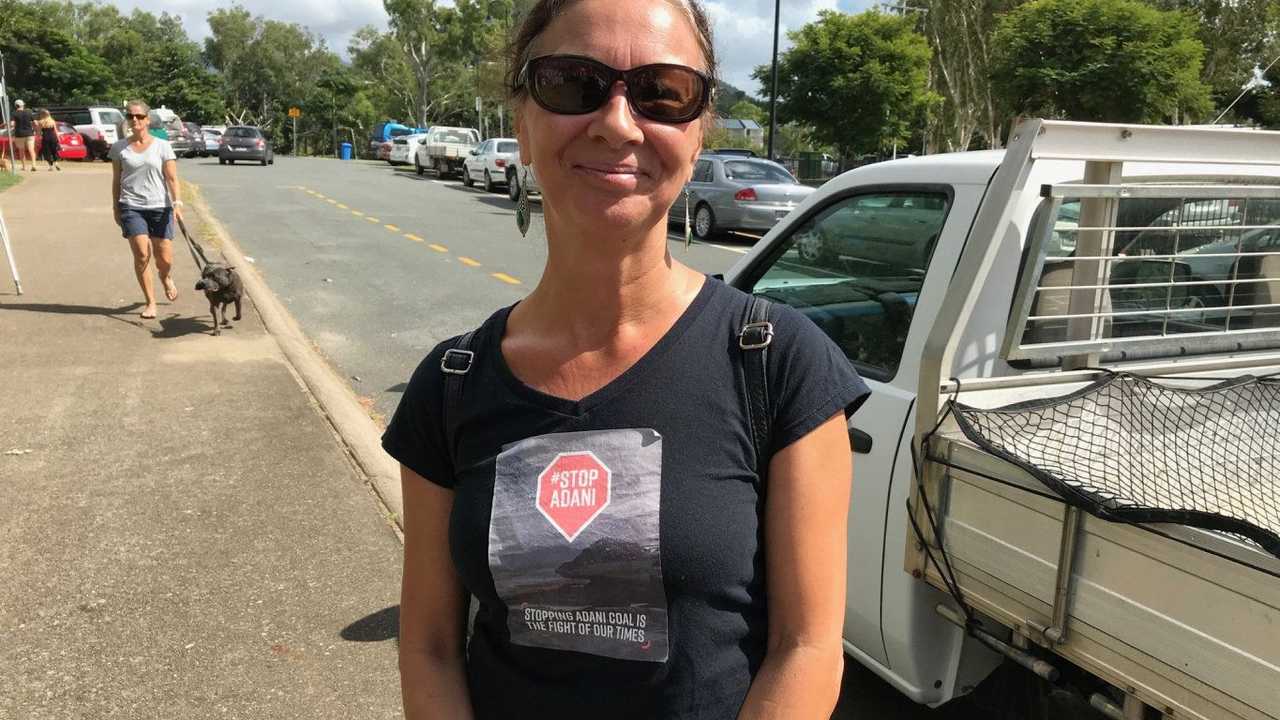 Voter Tam Tansley at Cannonvale on Election Day 2019. Picture: Janessa Ekert