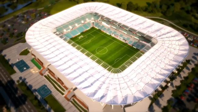 Artist Impressions of the new Western Sydney Stadium.