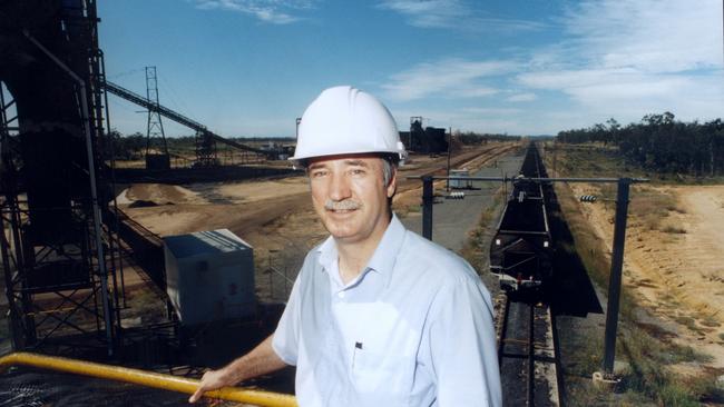 Coal magnate Ken Talbot pictured on site.