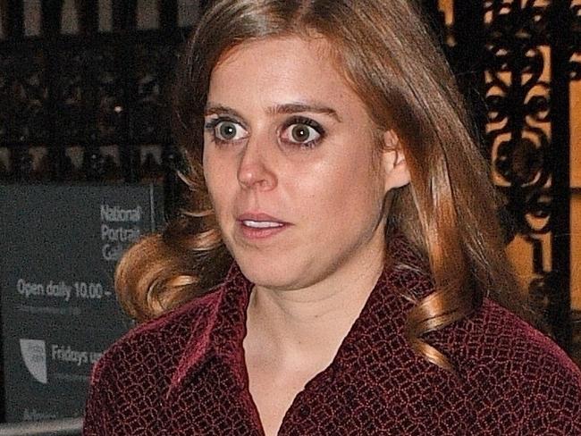 AU_1515300 - ** RIGHTS: ONLY AUSTRALIA, NEW ZEALAND ** London, UNITED KINGDOM  - BGUK_1515225 - Princess Beatrice of York stuns in Â£5,660 red velvet dress as she makes FIRST red carpet appearance at the National Portrait Gallery with boyfriend Edoardo Mapelli Mozzi.  Pictured: Princess Beatrice of York, Edoardo Mapelli Mozzi  BACKGRID Australia 12 MARCH 2019   Phone: + 61 419 847 429 Email:  sarah@backgrid.com.au