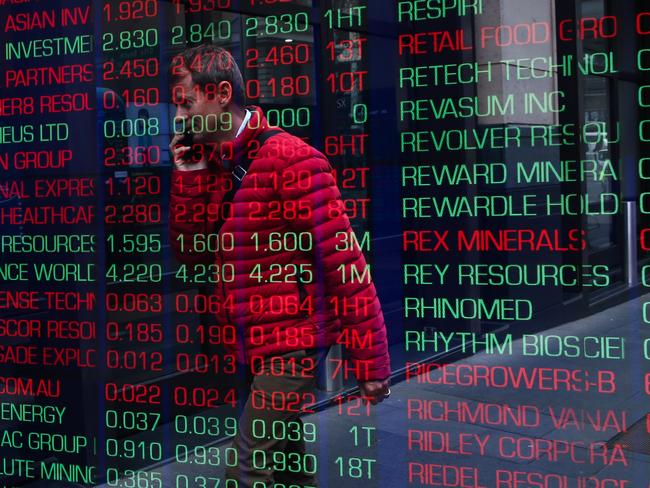 SYDNEY, AUSTRALIA  - Newswire Photos  AUGUST 07 2023: A general view of the digital boards at the ASX in Sydney as interest rates continue to rise.  Picture NCA Newswire/ Gaye Gerard