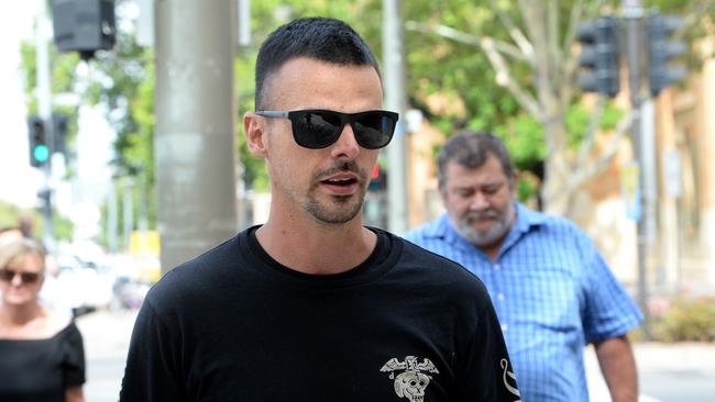 Douglas William Barrett, pictured outside court after an earlier hearing, has been jailed for dealing the highly potent opiod fentanyl. Picture: Greg Higgs
