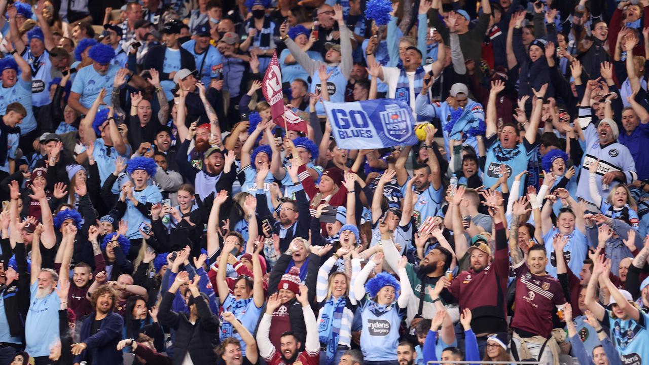 Perth fans have shown their support for rugby league with big crowds turning out to Origin matches. Picture: Mark Kolbe/Getty Images