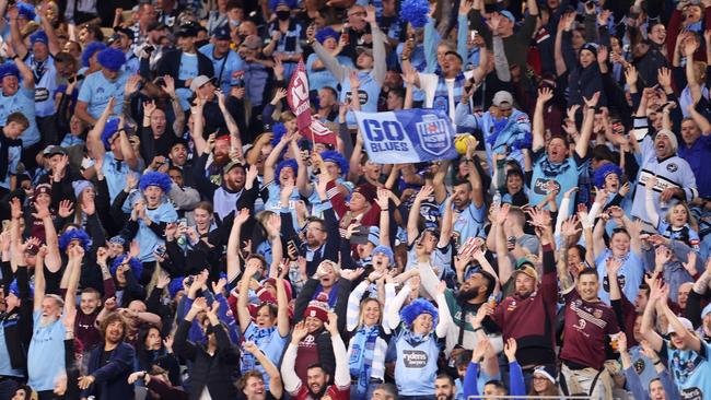 Perth fans have shown their support for rugby league with big crowds turning out to Origin matches. Picture: Mark Kolbe/Getty Images