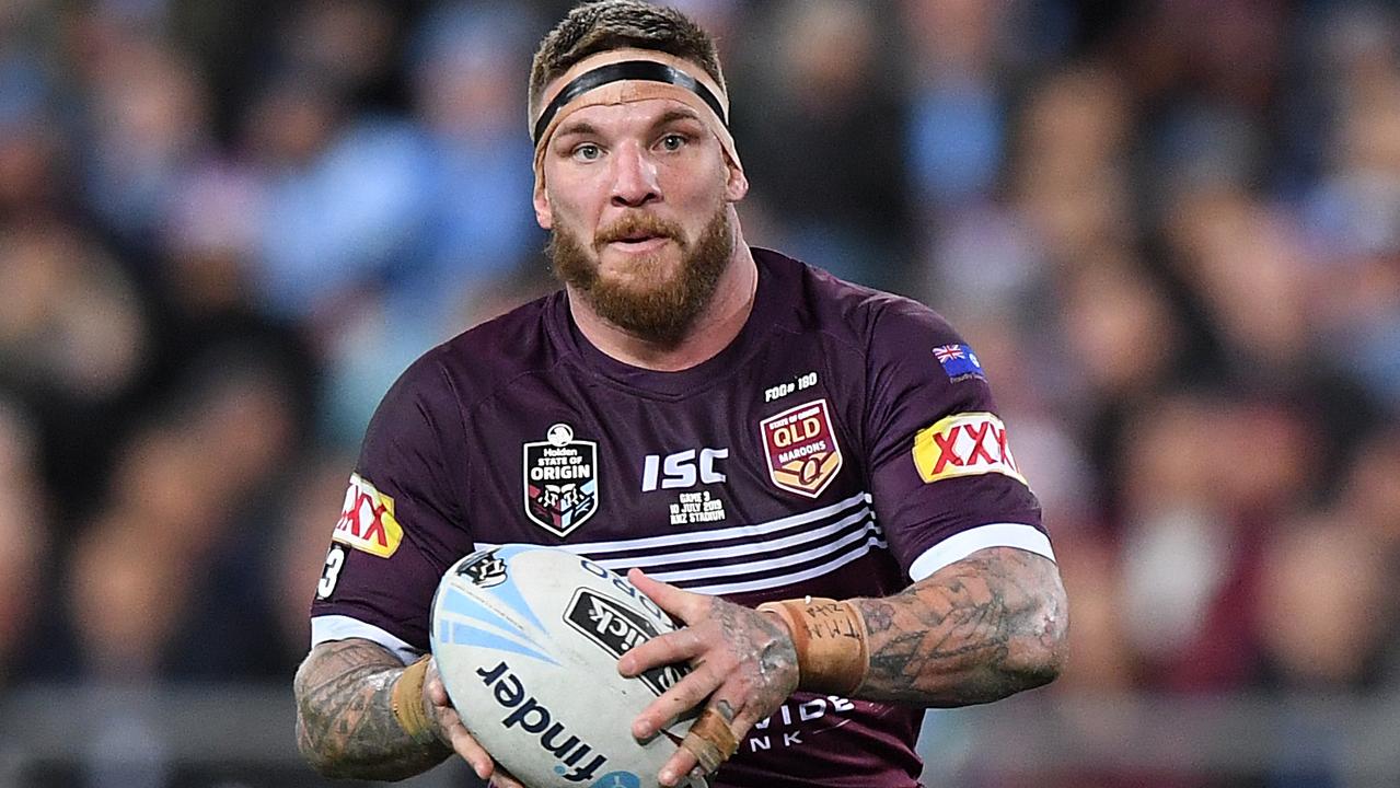 Josh McGuire during Game 3 of the 2019 State of Origin series. AAP Image/Joel Carrett).