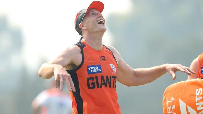 New recruit Sam Jacobs has fit in well at GWS. Picture: Phil Hillyard