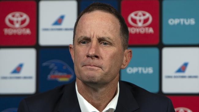 Don Pyke resigned as Adelaide coach after failing to lead the Crows to the finals for the second straight season. Picture: AAP/Emma Brasier