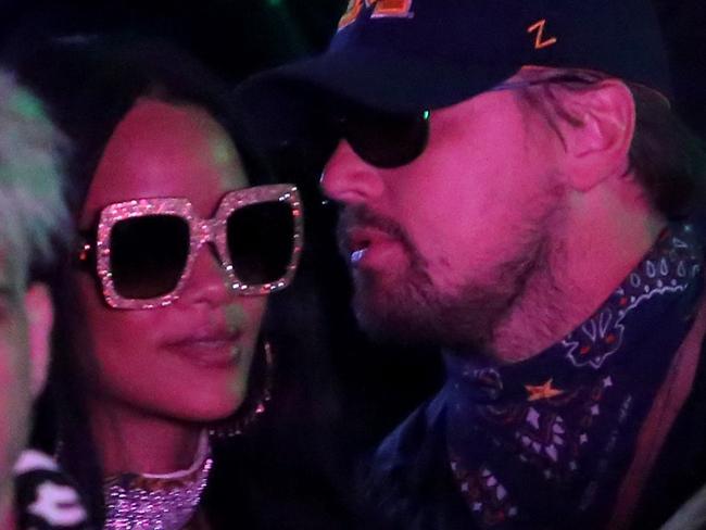 THERMAL, CA - APRIL 16: Singer Rihanna and actor Leonardo DiCaprio attend the Levi's Brand And RE/DONE Levi's Present NEON CARNIVAL With Tequila Don Julio on April 16, 2016 in Thermal, California. (Photo by Jesse Grant/Getty Images for Best Events)