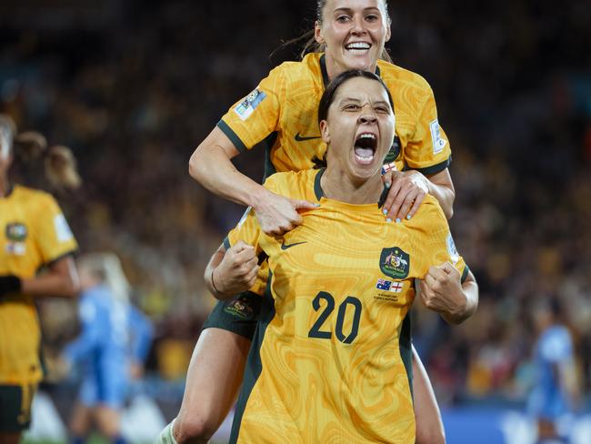 Sam Kerr is not yet back to full fitness from her ACL injury. Picture: Football Australia