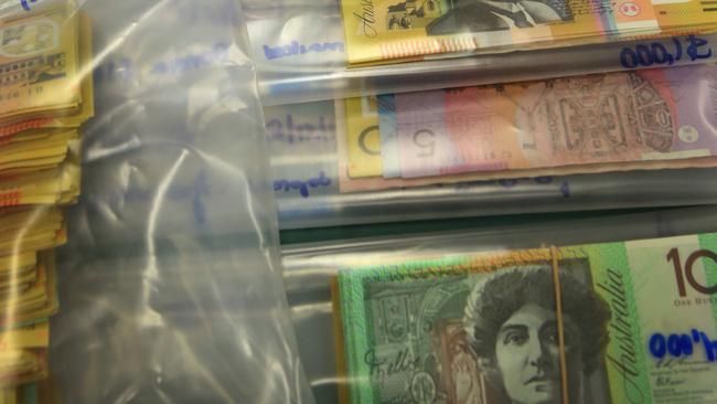 Thanh Ian Tu was busted with a huge amount of cash. Picture: Jono Searle.