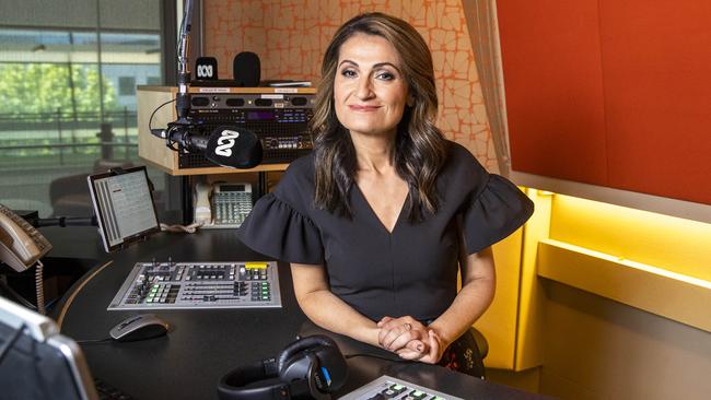 Patricia Karvelas asked four times in a row whether Anthony Albanese was saying ‘the commonwealth will never have a role with treaties’. Picture: Aaron Francis