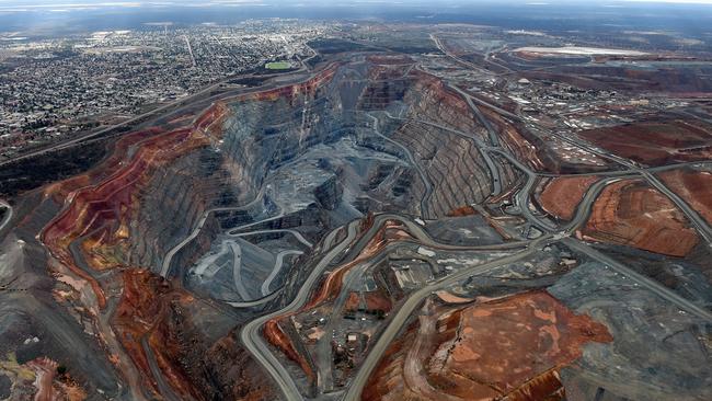 The Super Pit gold mine near Kalgoorlie. Picture: BLOOMBERG NEWS