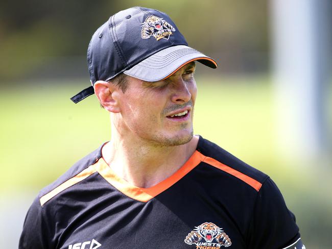 Matt Ballin will make his Wests Tigers debut against the Knights. Picture: Peter Lorimer.