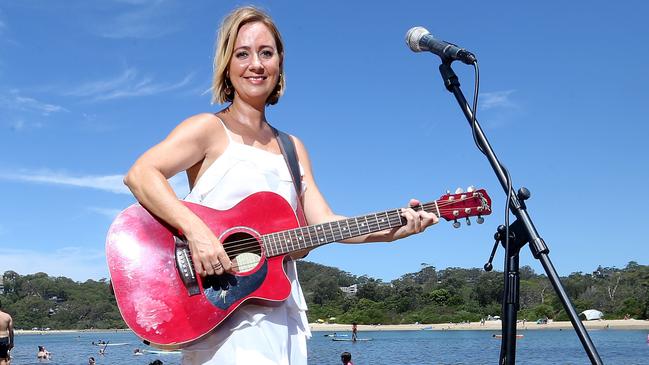 Brooke Supple with her guitar. Photo by Richard Gosling