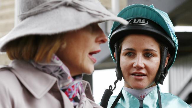 Spring racing.... Payne rides horses for racing royalty Gai Waterhouse. Picture: Colleen Petch.