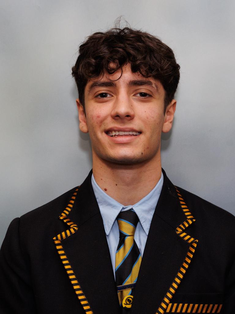 TOWNSVILLE GRAMMAR SCHOOL captain Oscar Caniato.