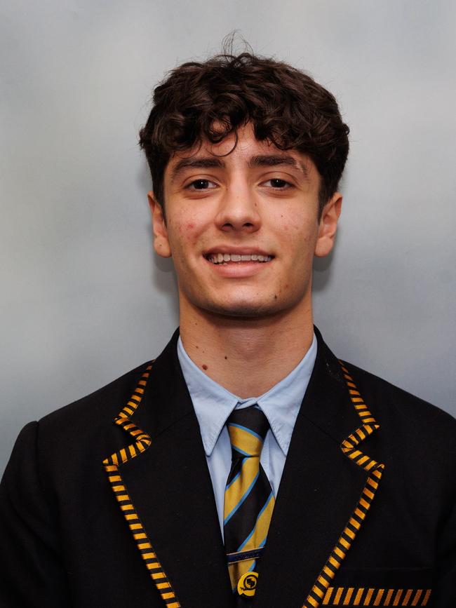 TOWNSVILLE GRAMMAR SCHOOL captain Oscar Caniato.