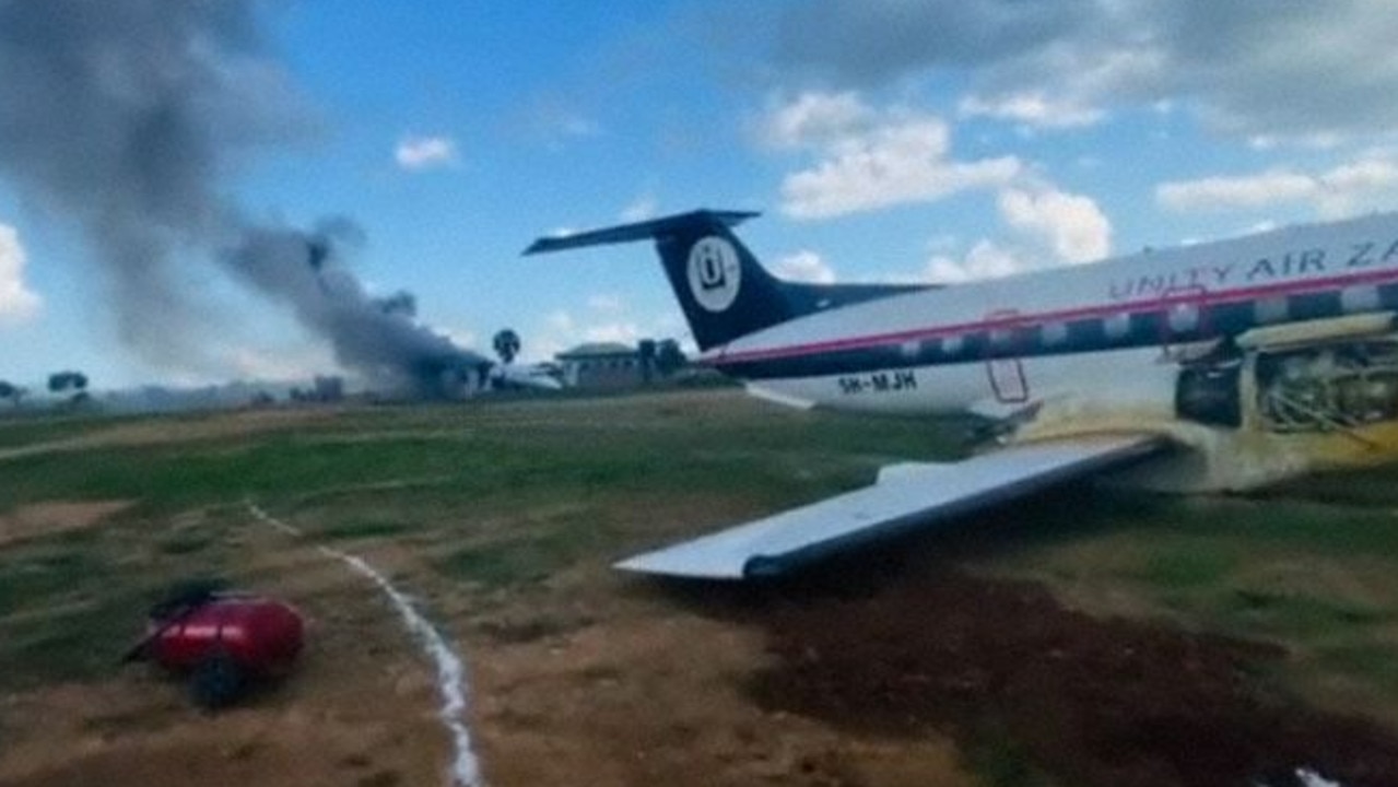 Plane skids off runway, hits building just hours after separate crash ...