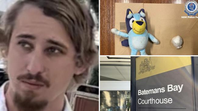 Fraser Unterweger admitted to being involved in the drug bust which saw a 'Bluey' toy which was filled with cocaine discovered.