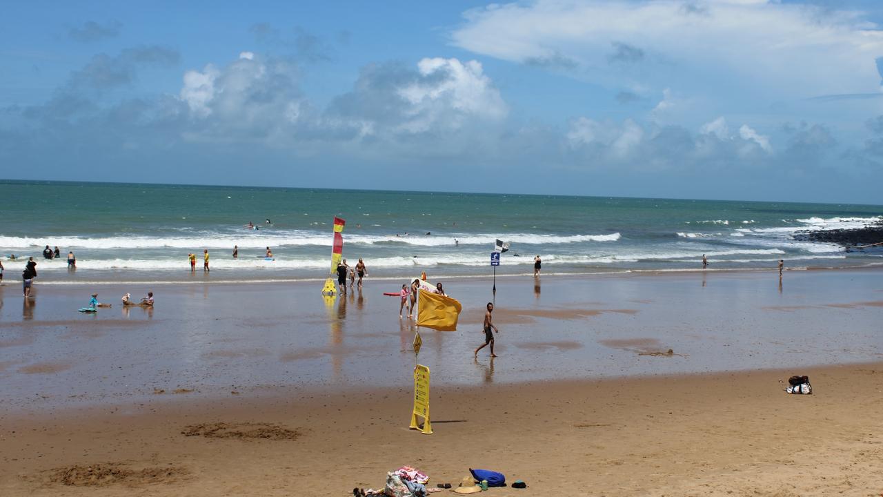 Many took the opportunity to cool off with a swim at the Bundaberg Great Australian Bites festival on Australia Day 2024.