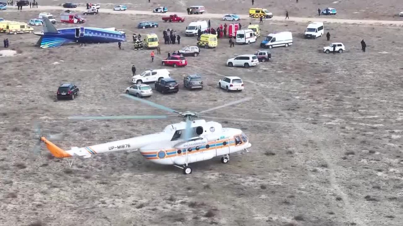 Video shows deadly Kazakh plane crash, survivors pulled from wreck