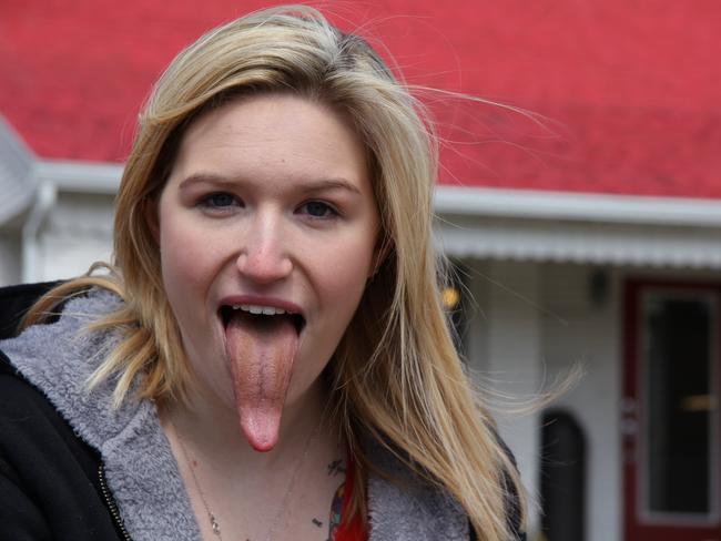 Adrianne Lewis Worlds Longest Tongue Photos Pictures Daily Telegraph