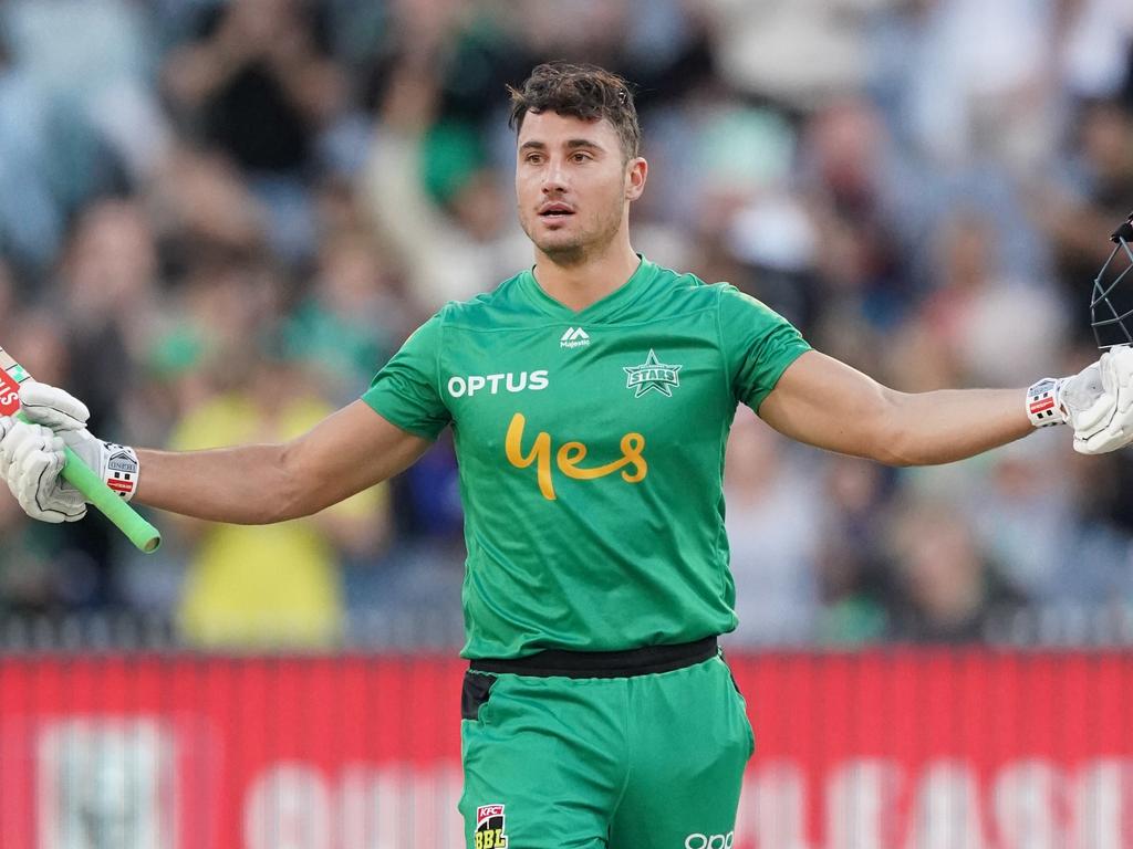 Marcus Stoinis of the Stars had a night to remember against the Sixers, smashing a record 147 not out