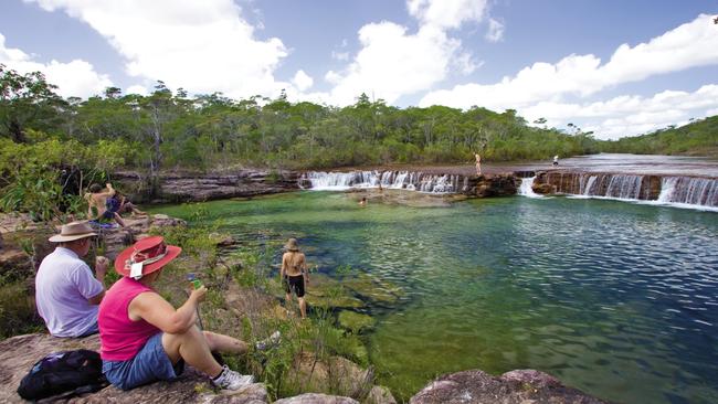 Regulations to end vandalism and destruction of bushland along the Old Telegraph Track have been suggested. Fruit Bat Falls is the first waterfall on the OTT from the south.