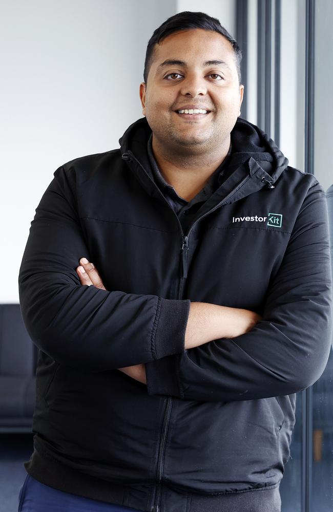 InvestorKit head of research Arjun Paliwal, who is among those sinking their savings into Queensland homes. Picture: Tim Hunter.