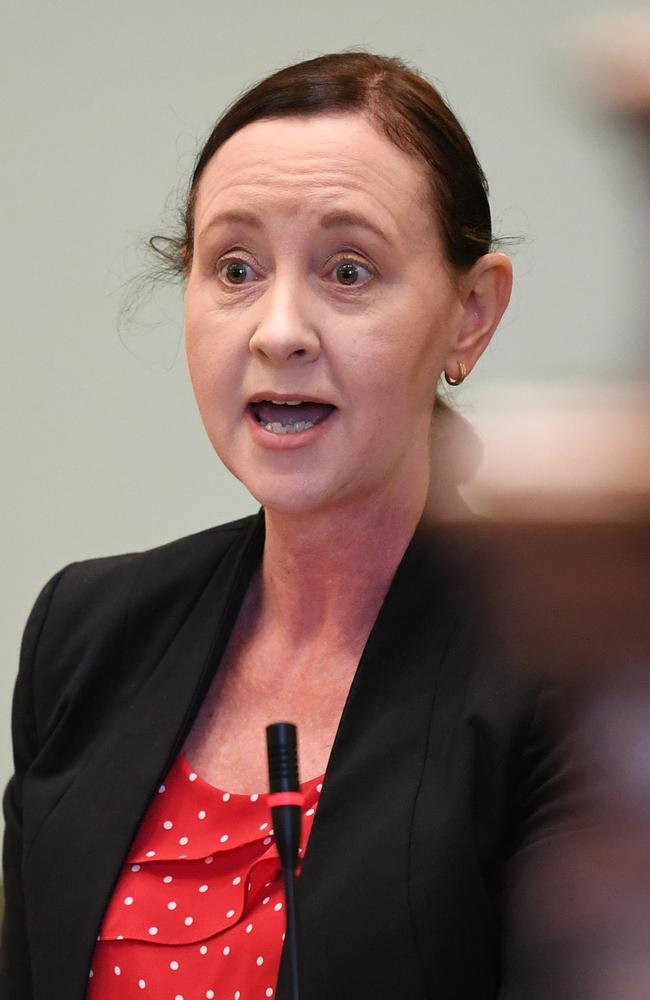 Queensland Health Minister Yvette D'Ath speaks during Question Time at Parliament House in Brisbane on Wednesday. Picture: NCA NewsWire / Dan Peled