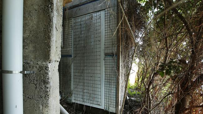 A secret door believed to be the exit from John Ibrahim's secret escape tunnel.