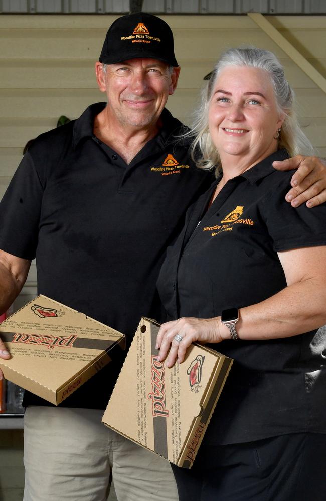 Winner of Townsville's Best Food Truck Craig and Kylie Jenkins from Woodfire Pizzas Townsville. Picture: Evan Morgan