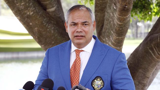 Gold Coast Mayor Tom Tate during a press conference. Picture: Tertius Pickard