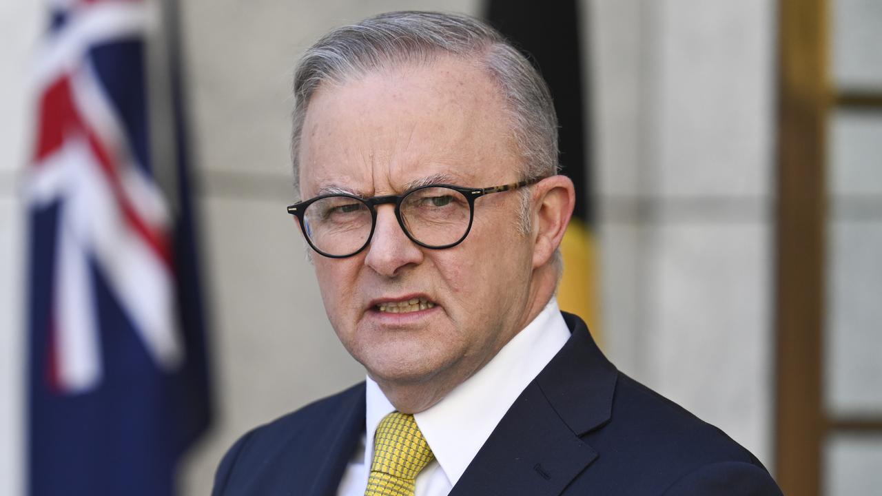 Anthony Albanese has said pro-Palestine rallies planned for the anniversary of Hamas’ brutal October 7 terrorist attacks on Israel should not go ahead. Picture: NewsWire / Martin Ollman