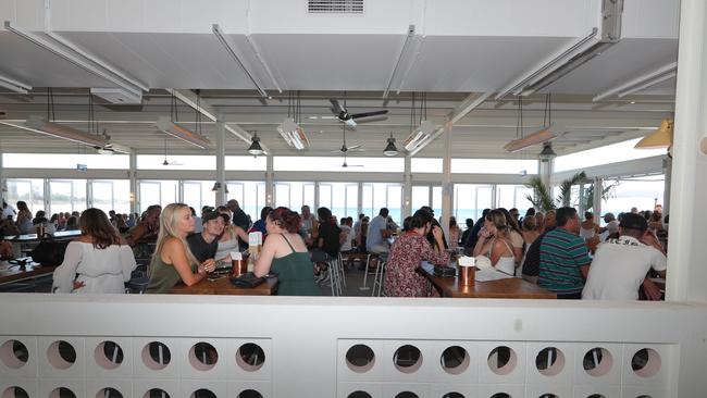 Burleigh Pavilion with a huge crowd enjoying the restaurant atmosphere. Picture Glenn Hampson.