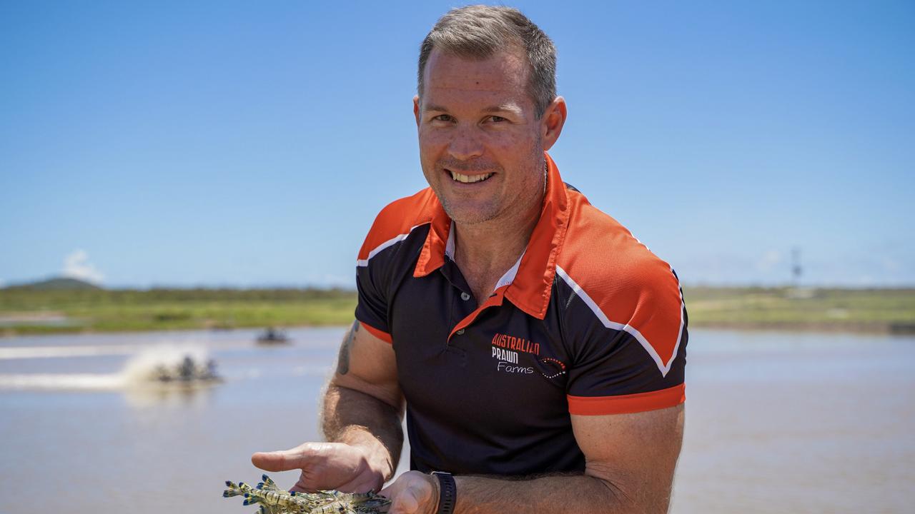 Australian Prawn Farms manager Matt West at the Ilbilbie prawn farm. Picture: Heidi Petith