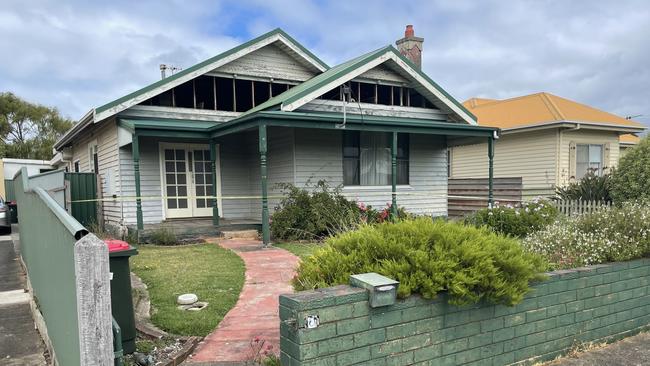 The vacant house at 6 Redford St would be demolished if the car park proposal for Warrnambool Base Hospital is approved by council. Picture: Jack Colantuono