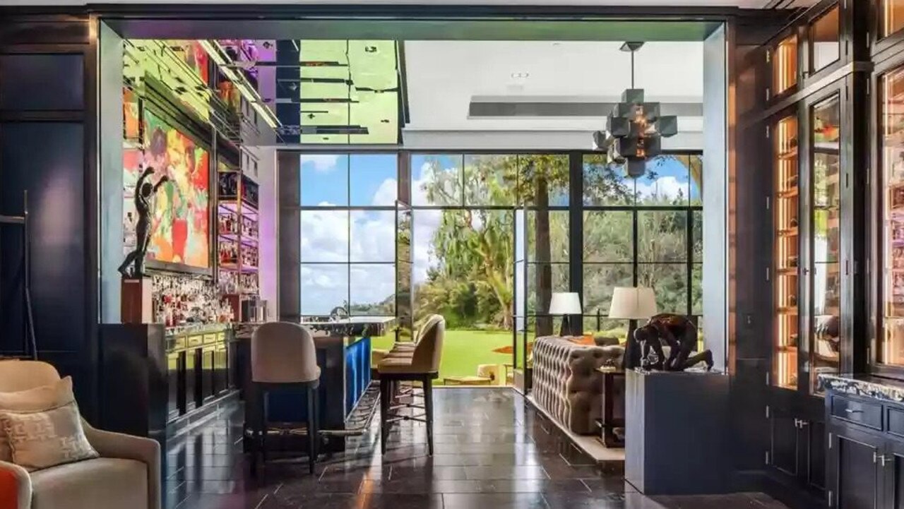 The bar area with Rocky memorabilia. Picture: Realtor