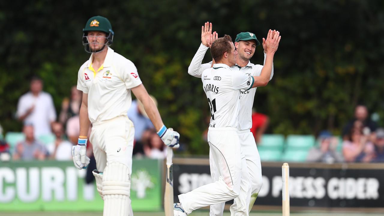 Marcus Harris outgunned Cameron Bancroft in Australia’s second innings of a three-day tour game.