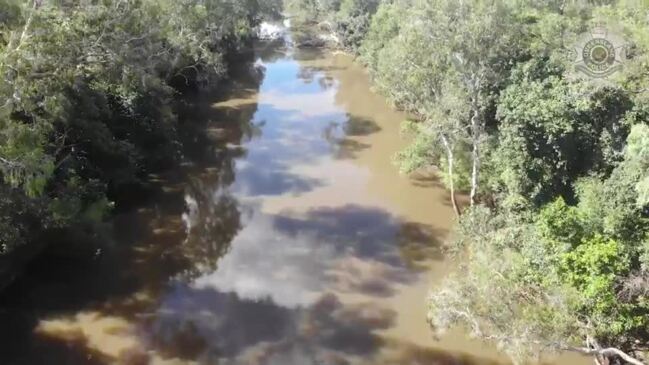 Queensland Police drone footage from their search at North Kennedy River