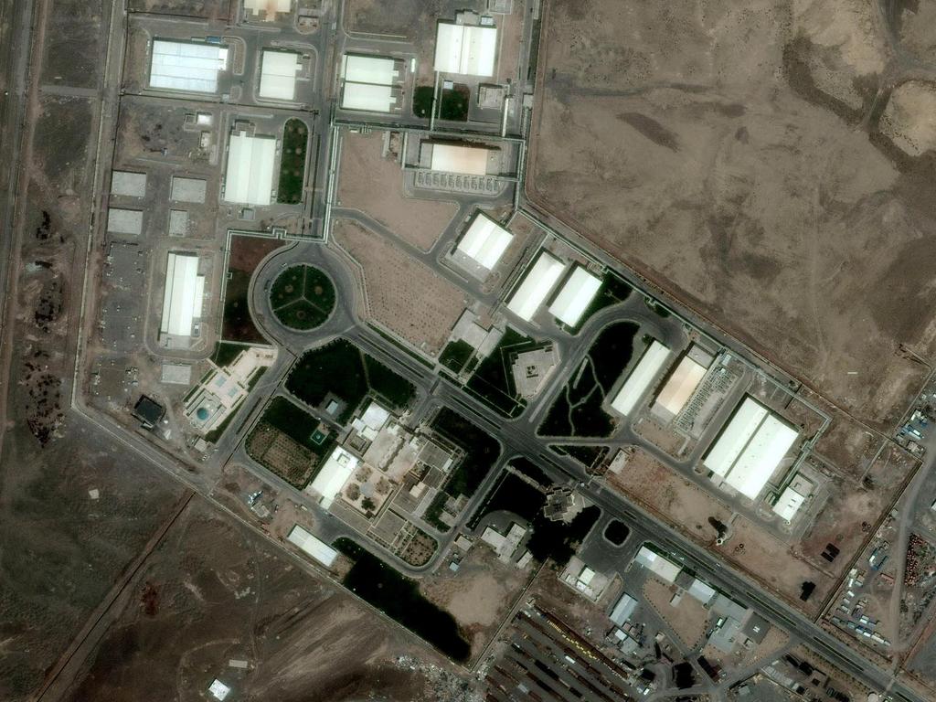 An Iranian uranium-enrichment facility at Natanz.