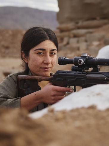 Portrait of Tekoshin, PKK Sniper, Makhmour, Iraq. NYC photographer Joey L. travels to Iraqi Kurdistan and Syria to tell the story of guerilla groups fighting IS. Picture: Joey L.