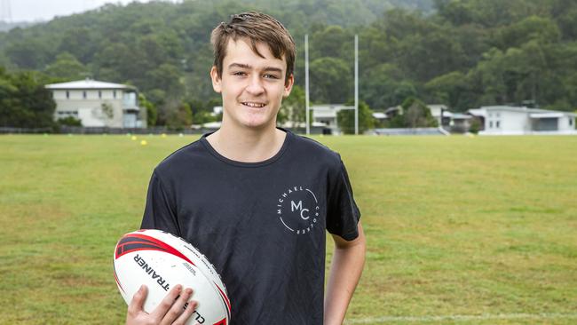 Blair Wheeler from Brighton Roosters at the Michael Crocker Academy at Purtell Park last month. Picture: Richard Walker