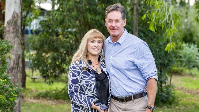 Soon to be Logan mayor Darren Power with wife Lynne. Picture: AAP Image/Richard Walker