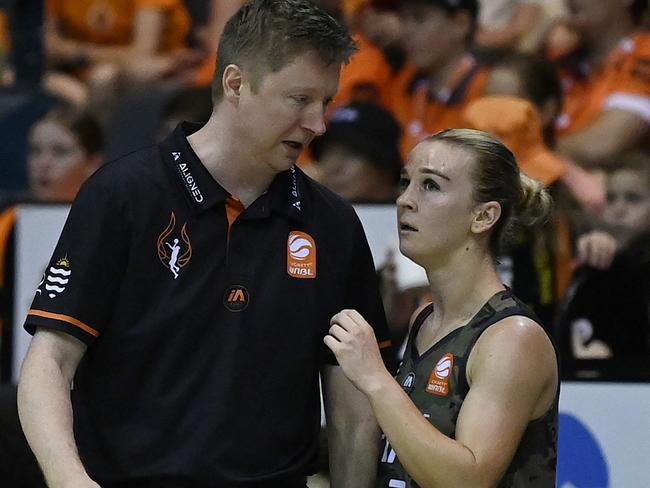 Steph Reid had full support from Townsville Fire coach and long-time mentor Shannon Seebohm on taking her game to Europe. Picture: Getty Images