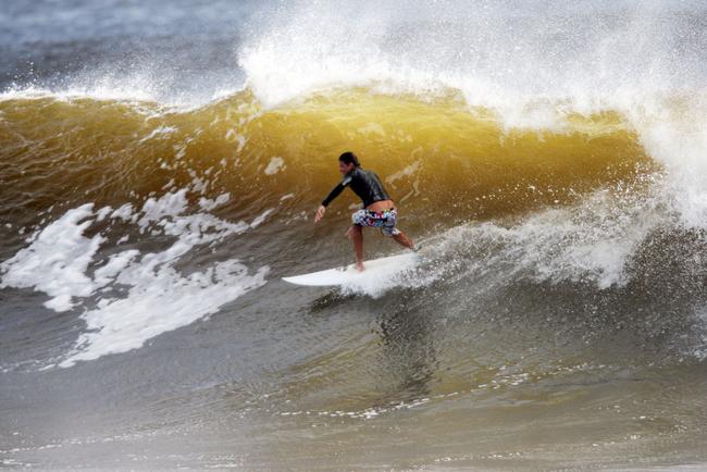 Alexandra Headland gets good lefts and rights for longboarders and shortbaorders alike. Picture: Nicholas Falconer