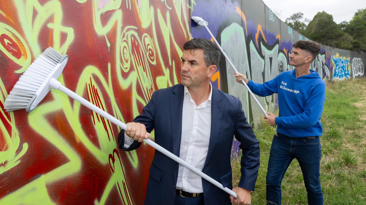 Battin’s plan to wage war on graffiti, clean up grubby Vic roads