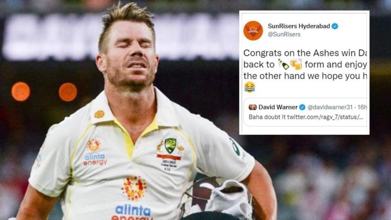 There’s no love lost between David Warner and his former IPL franchise. Photo: AFP/Twitter.